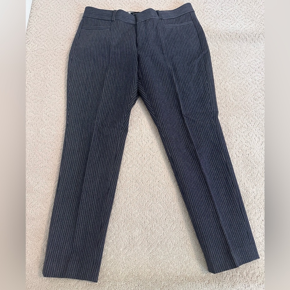 Banana Republic Navy Pinstripe Jackson Fit Trousers